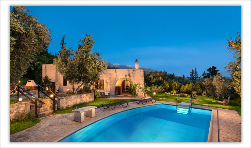 Traditional Villa with Private Pool in Chania